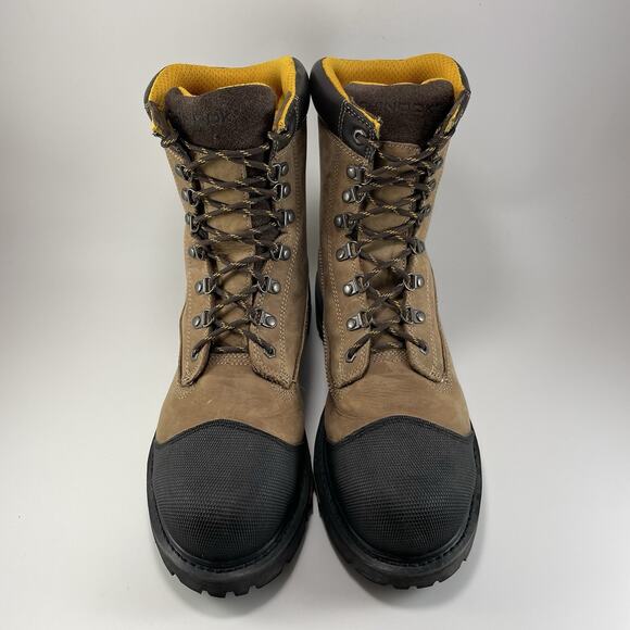 Chinook Footwear Tarantula 8” Work Boots Safety Toe Mens Size 11.5 Tan Lace Up - Picture 11 of 11
